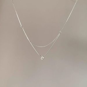 Dây chuyền bạc cỏ 4 lá